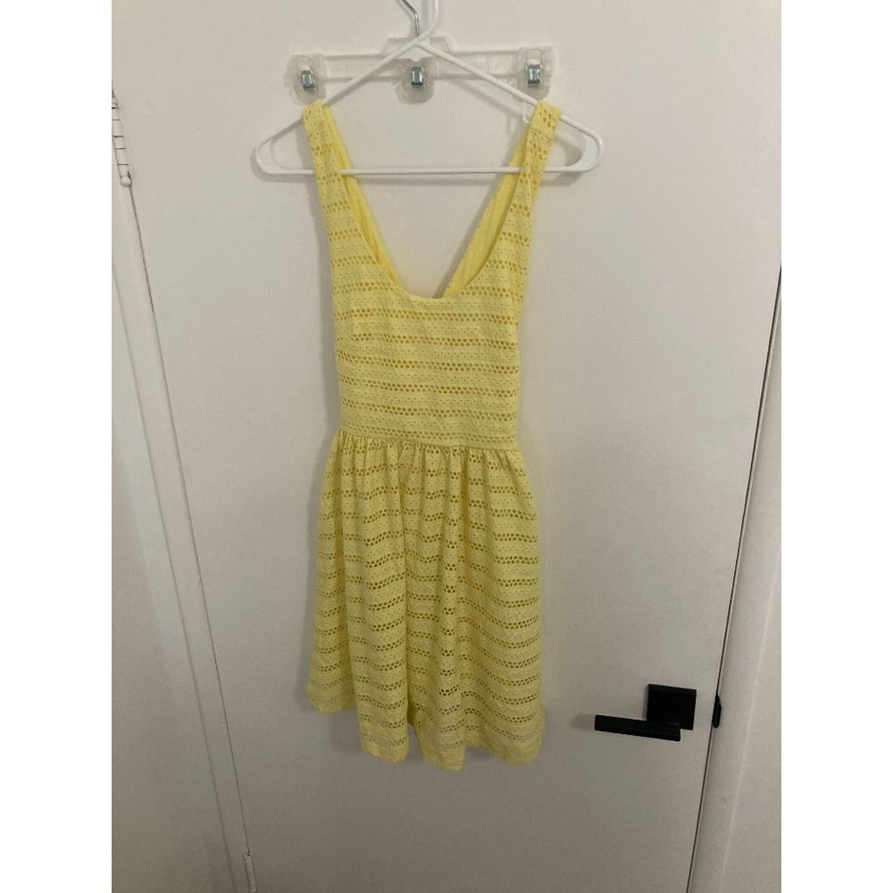 Forever New Women's London Broderie Summer Dress, Yellow, Size 8, NWT